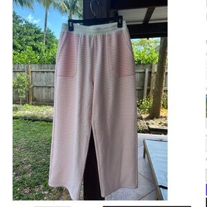 ☀️ Sun-kissed Coconut “ Sara “ Sun-kissed Coconut Pink Stripe Sweat Pants SR11